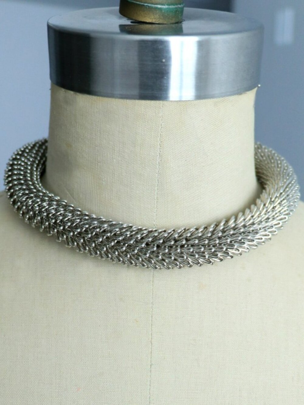 Snake Wired Choker Statement Necklace